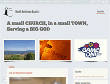 Tablet Screenshot of northandersonbaptist.com